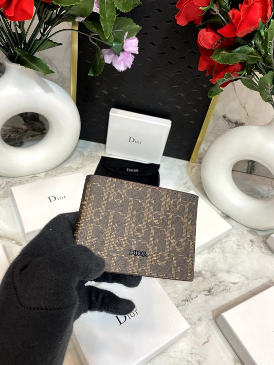 Dior Oblique Monogram Long Wallet in Brown Canvas
