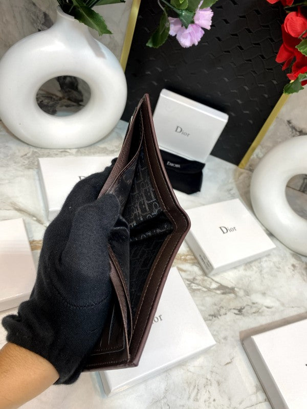 Dior Oblique Monogram Long Wallet in Brown Canvas