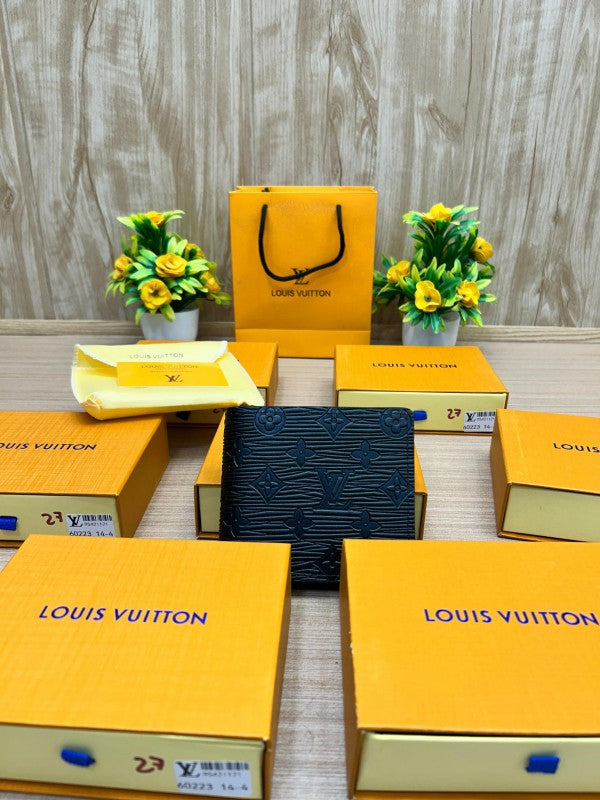 Louis Vuitton Multiple Wallet – Black Epi Embossed Monogram Edition