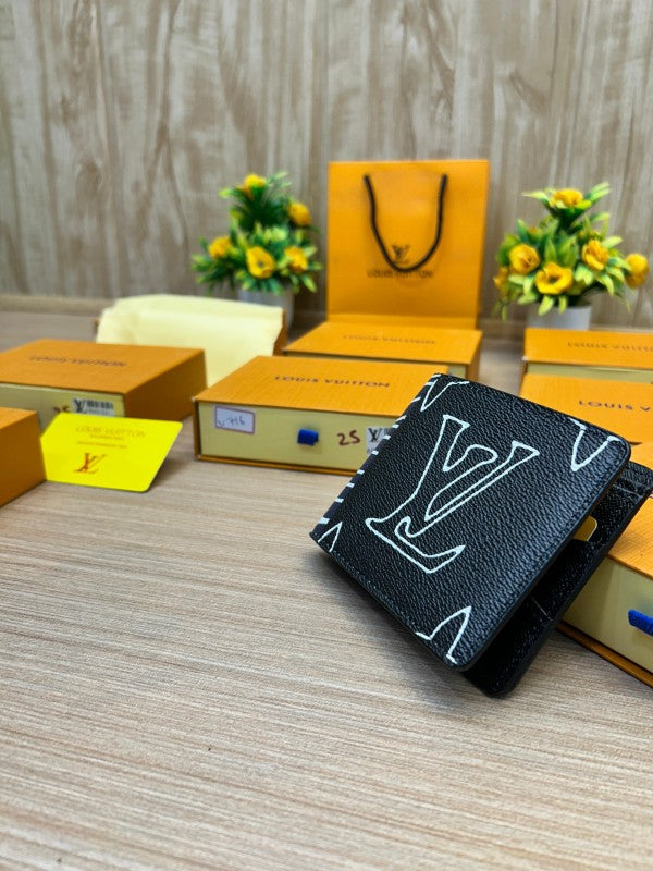 Louis Vuitton Limited Edition Monogram Sketch Bifold Wallet